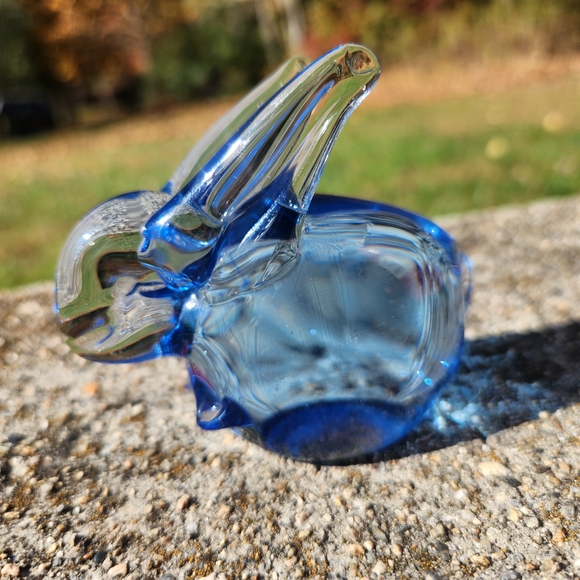 Other - Light Blue Glass Bunny Rabbit Figurine